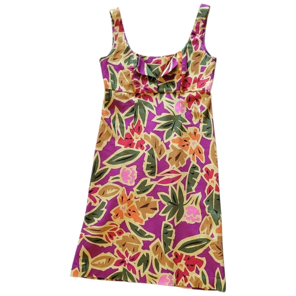 Talbots Floral Sleeveless Dress Size 4 - Picture 2 of 8
